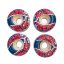RODA TRICK TREAT IMPORTADA ORIGINAL VERMELHO 49MM LARGA