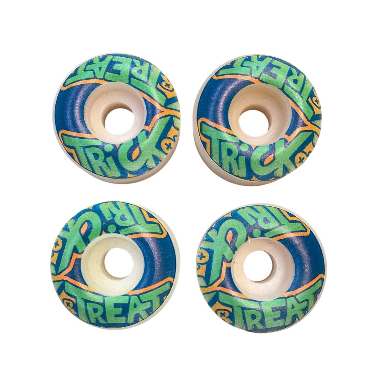 137 RODA TRICK TREAT IMPORTADA ORIGINAL VERDE 49MM LARGA