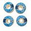 RODA TRICK TREAT IMPORTADA ORIGINAL AZUL 49MM LARGA